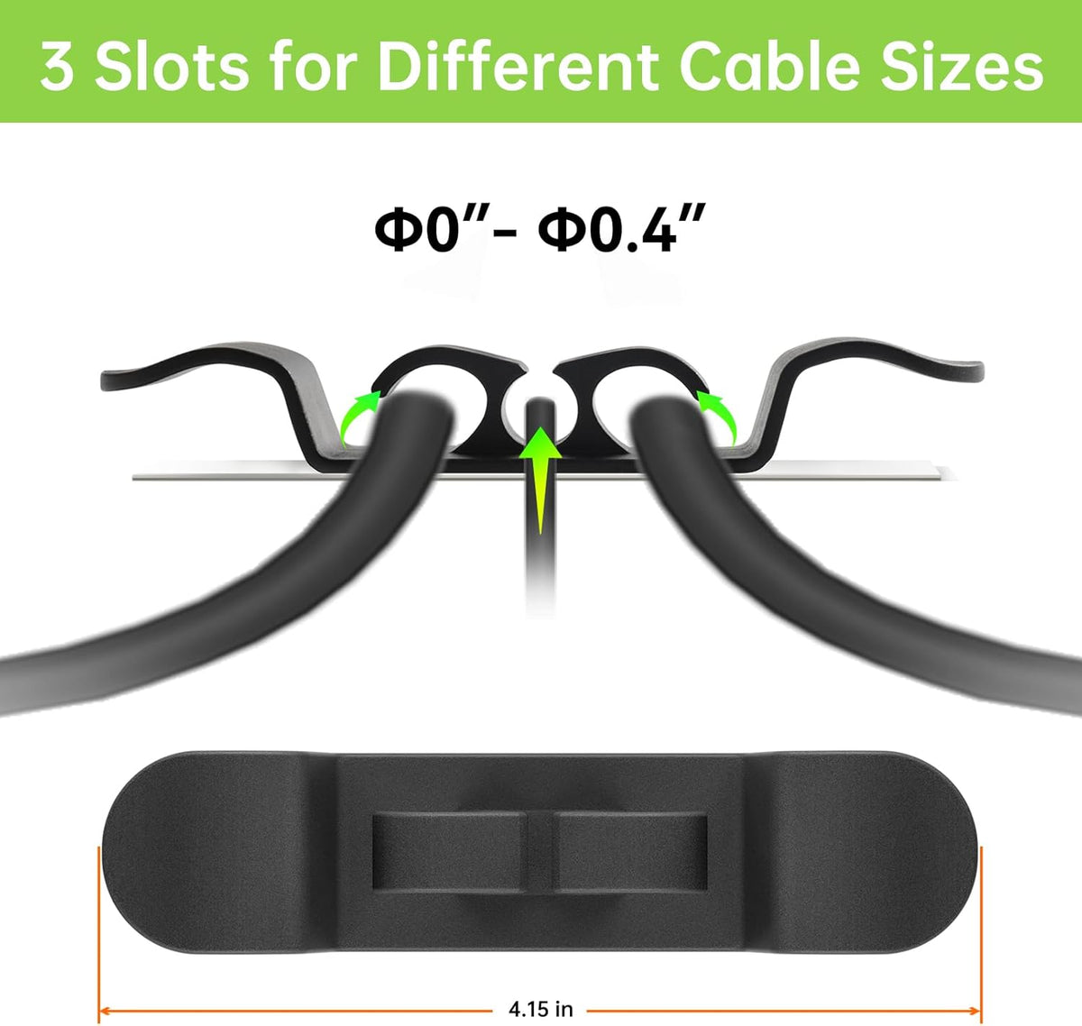 6PCS Cord Organizer for Appliances, Upgraded Kitchen Appliance Cord Wrap, Cord Holder Stick on Pressure Cooker, Coffee Maker, Air Fryer and Blender(3 Black + 3 White)