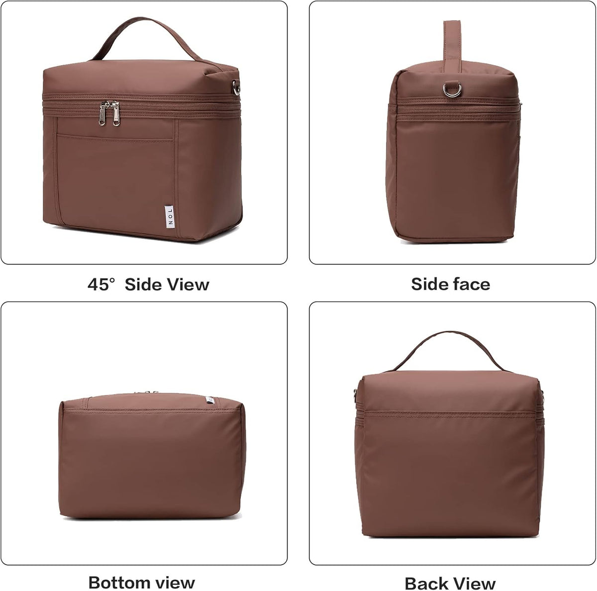 NOL Natural Organic Lifestyle Insulated Lunch Bags for Women Cooler Bag Lightweight Nylon Waterproof Lunch Box For Work