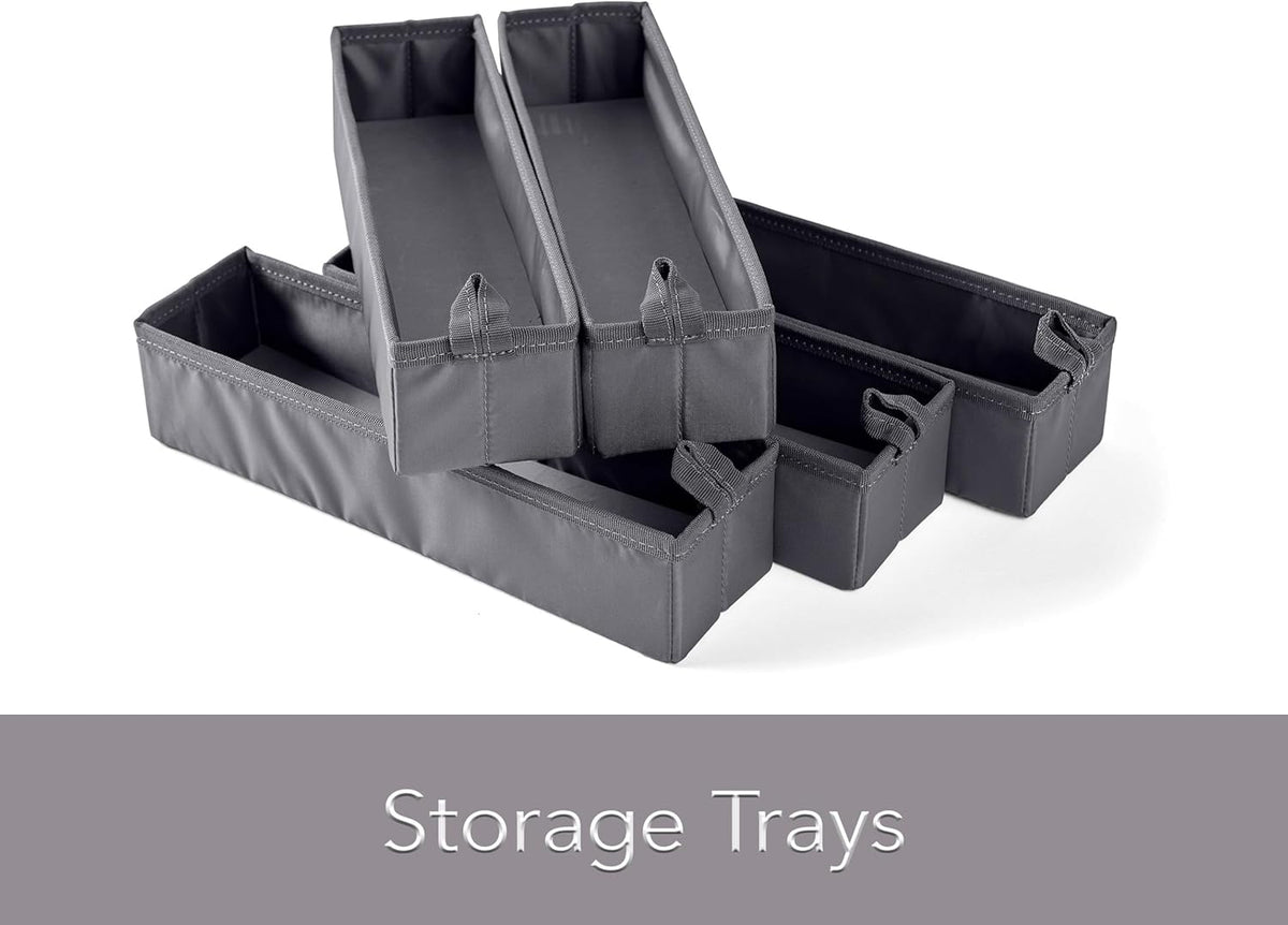 Covermates Keepsakes Flatware Storage Box - Stackable - Reinforced Handles - China Storage, Scarlett Red