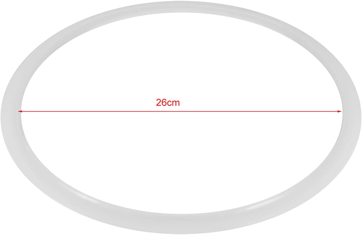 TOPINCN Silicone Sealing for Pot, Replacement Clear Silicone Gasket Sealing for Home Pressure Cooker Kitchen Tool(Diameter 26CM)