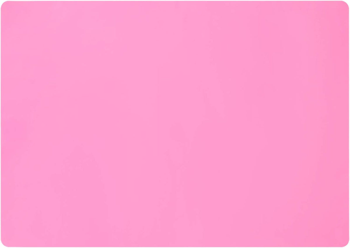 Gartful Extra Large Silicone Mats for Countertop, 28" by 20" Multipurpose Mat, Counter Table Protector, Desk Saver Pad, Placemat Nonstick Nonskid Heat-Resistant Pad, Pink