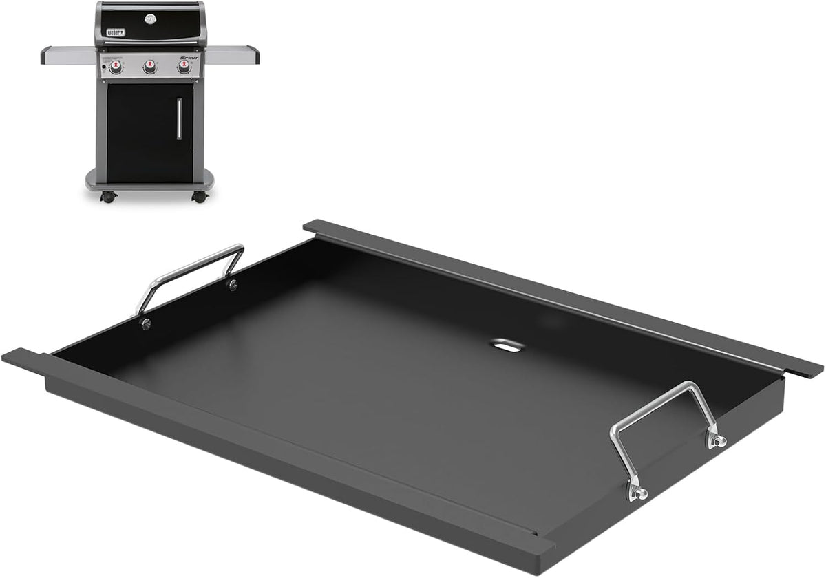 Spirit 300 Full Size Griddle Insert for Weber GS4 Spirit I/II 300 Series Gas Grill E310,E320,S310,E315,S320,E330,S330 Parts, 6787 Carbon Steel Flat Top Griddle Replacement Parts for Weber 7638 7639