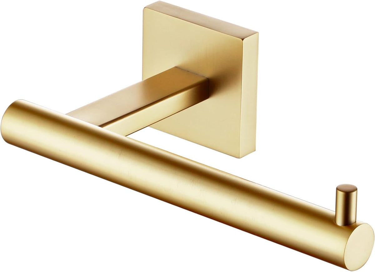KOKOSIRI Toilet Paper Holder Tissue Paper Dispenser for Bathroom Toilet Roll Holder Brushed Gold Stainless Steel B2005BG