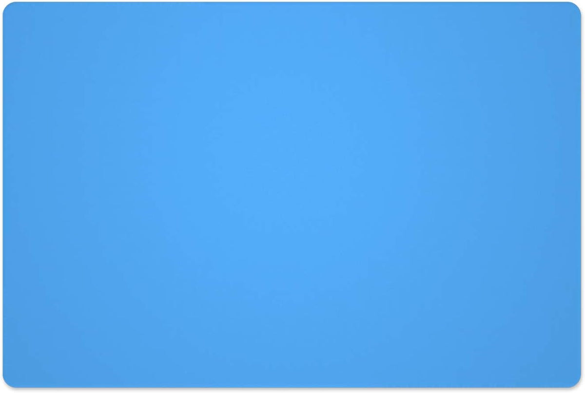 Silicone Placemats, Food-Grade Non-Slip Waterproof, Dining, Stain Resistant, Countertop Protector, Kitchen Counter Mat, Heat Resistant, Baking mat Dishwasher Safe (23.6"×15.7"-1pack, Blue)