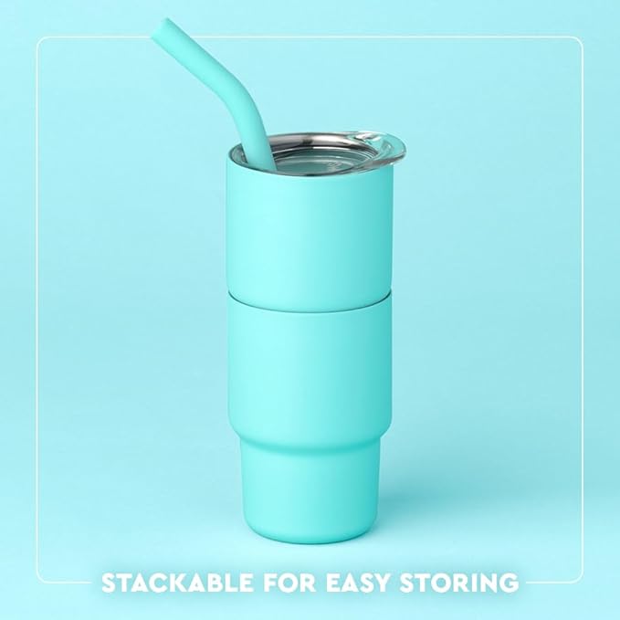 Swig Life Swig Shots Insulated Tumbler 2oz, Stainless Steel Mini Tumbler with Lid and Silicone Straw, Double Wall & Vacuum Sealed, Mini Tumblers for Shots (Lucky Leopard)