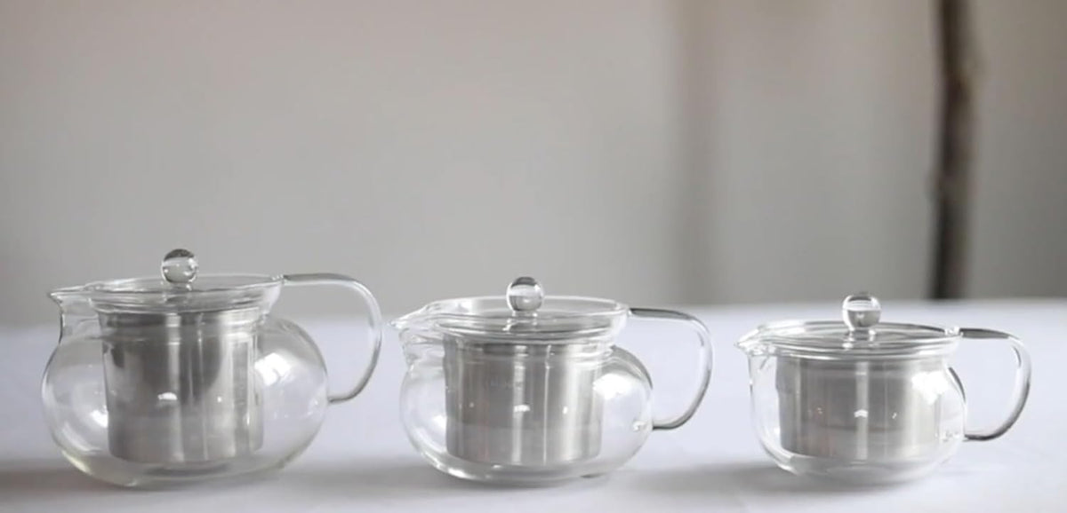 Teabloom Kyoto 2-in-1 Tea Kettle and Tea Maker – Glass Teapot with Removable Loose Tea Filter – Tea Connoisseur's Choice