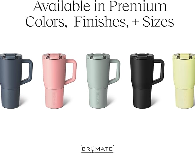 BrüMate Müv - 25oz 100% Leak Proof Insulated Coffee Mug with Handle & Lid - Stainless Steel Coffee Travel Mug - Double Walled Coffee Cup (Sage)