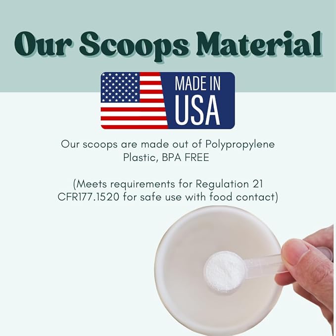 25 mL (5 Teaspoon) Long Handle Scoop for Measuring Coffee, Pet Food, Grains, Protein, Spices and Other Dry Goods (Pack of 10)