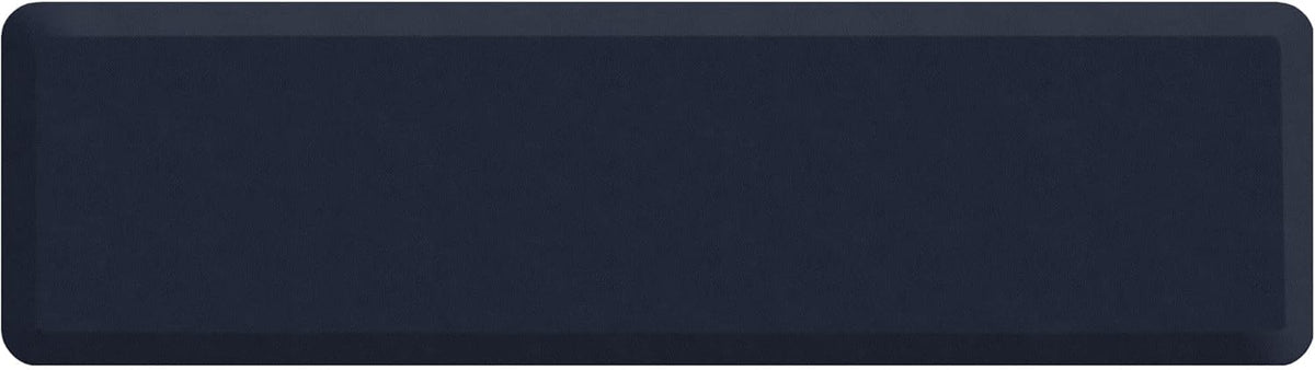 GelPro Anti Fatigue Nonslip Mat: Hard Floor Utility Mats for Garage, Patio and Kitchen - 20" x 72" x .5" - Leather Grain Navy