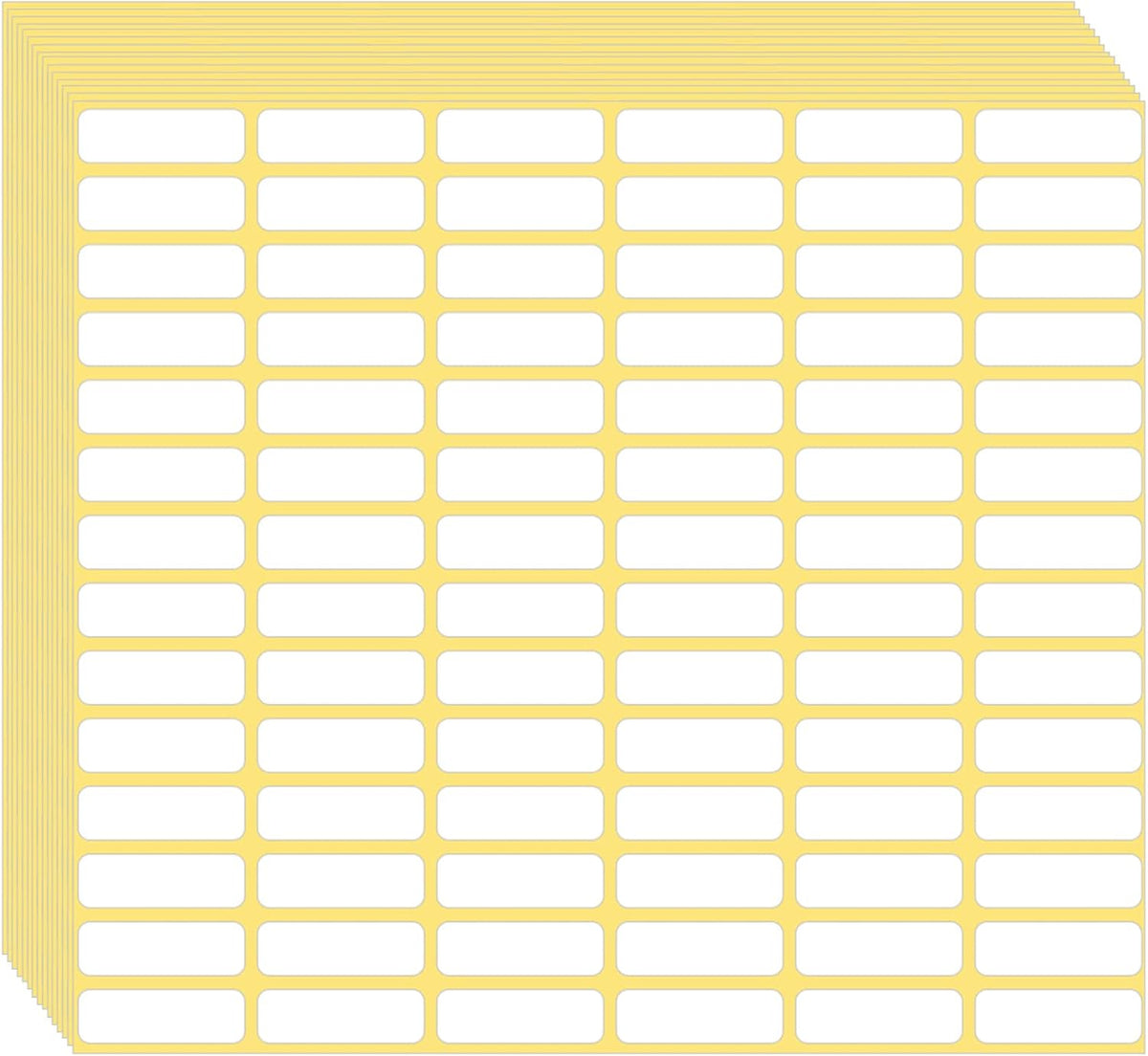 1680 Pcs Matte White Labels Blank Stickers Small Sticky Labels Removable Price Tags Labels Stickers for Jars Boxes Envelopes File Folders School Office Home (10 X 20 mm)