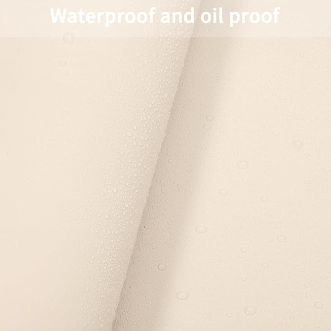 Leather Table Pad,1.8mm Thick,40x78 Inch,Table Pads for Dining Room Table Rectangular,Table Protector for Dining Room Table,Dining Table Cover Protector(Off White+Light Gray,40x78)
