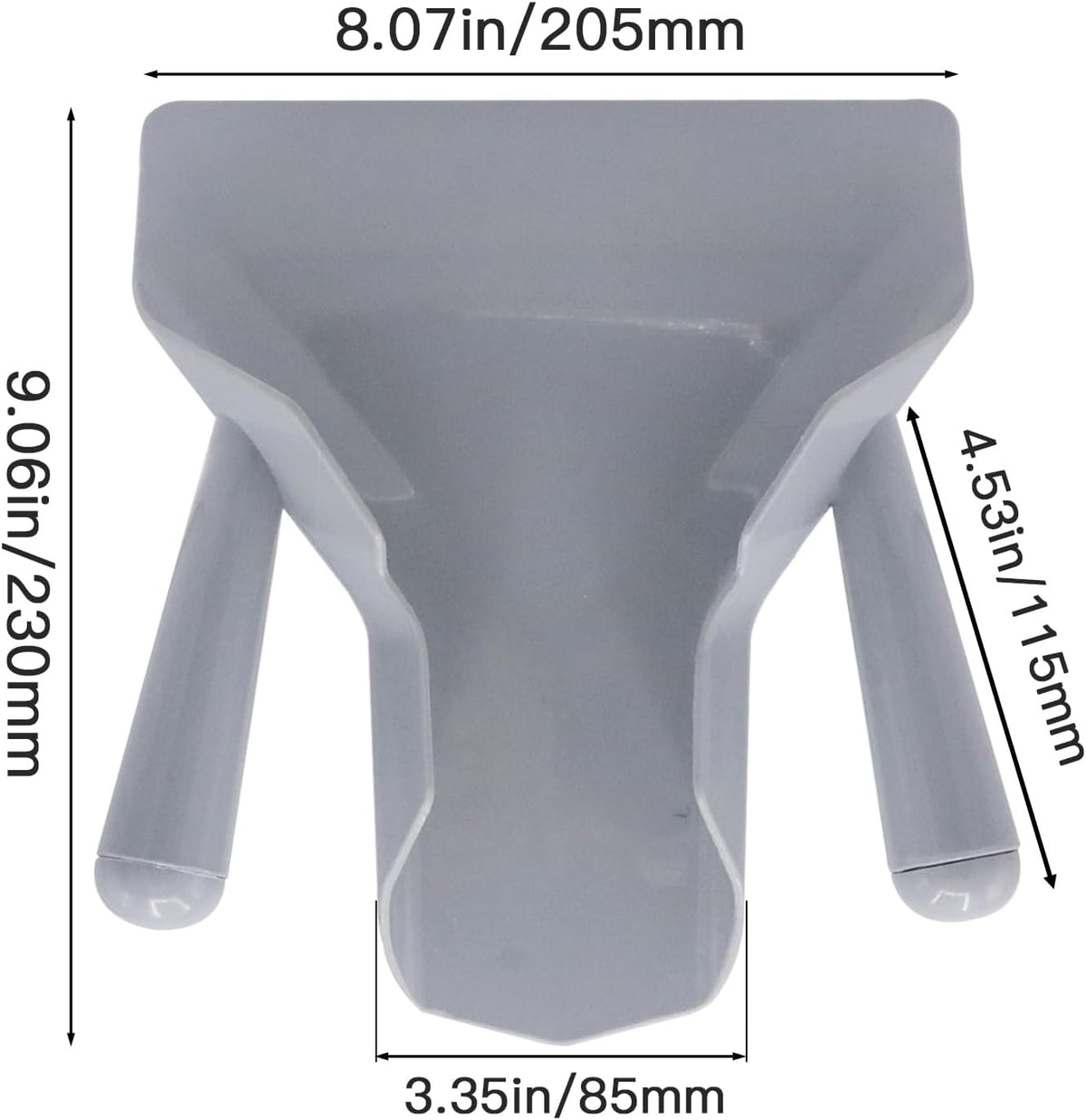 French Fry Popcorn Scoop Scooper, Polycarbonate Popcorn Scoop, Quick Fill Tool for Chip Popcorn Bagger Bags, Multipurpose Utility Scooper for Popcorn Machine Ice Candy Snacks Desserts