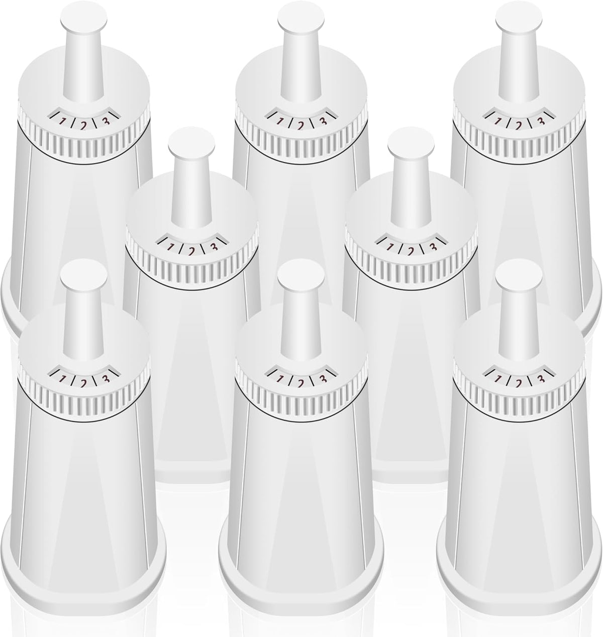 8 Pack Replacement Water Filter for Breville Espresso Machine Barista Touch Bes880, Barista Pro BES878, Oracle Touch BES990, Oracle BES980, Dual Boiler BES920 Bambino ClaroSwiss Sage by Funmit