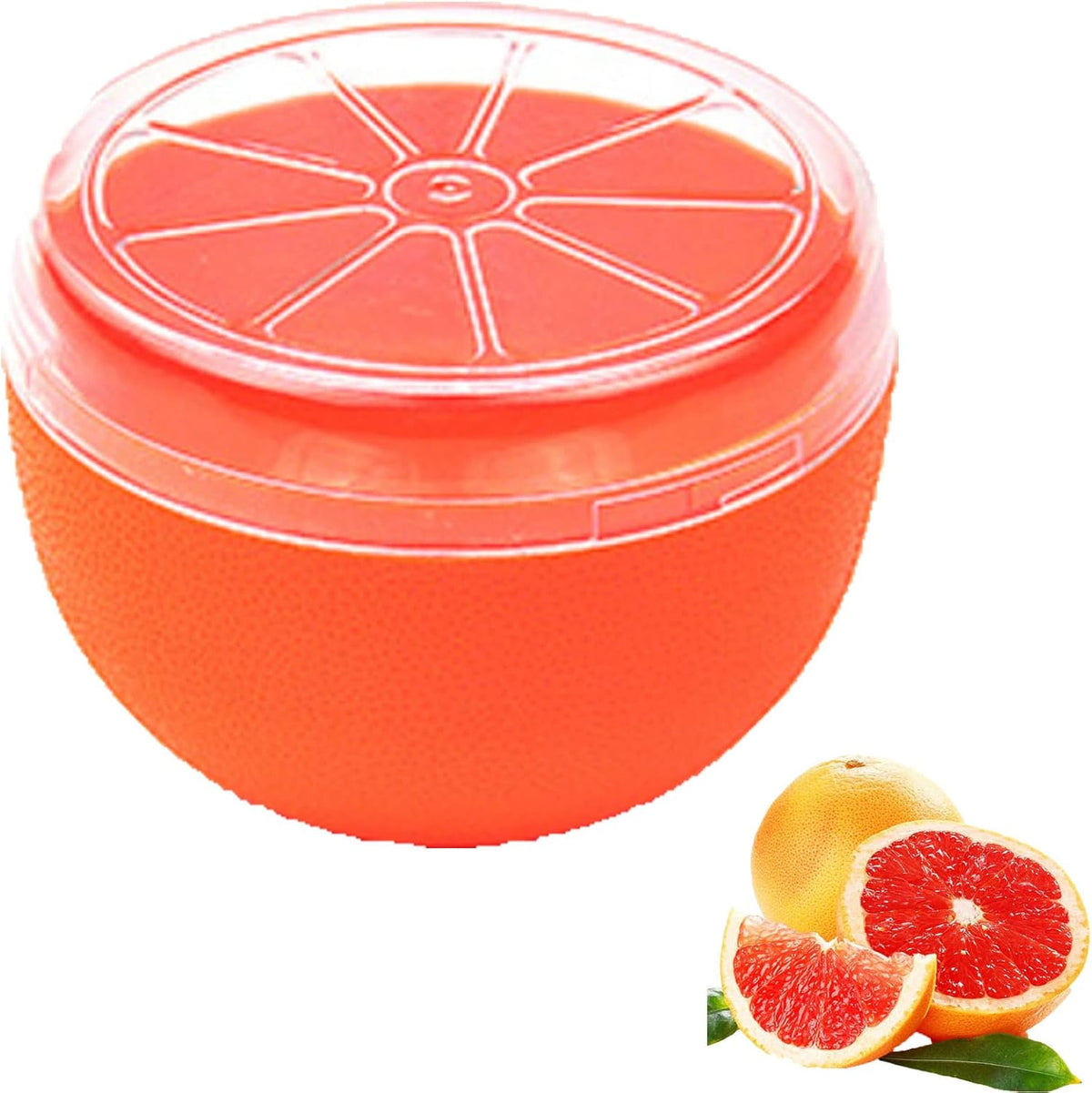 Orange Storage Containers, Reusable Grapefruit Keeper for Refrigerator, Individual Orange Saver Holder Organizer for Fridge to Keep Orange Fresh