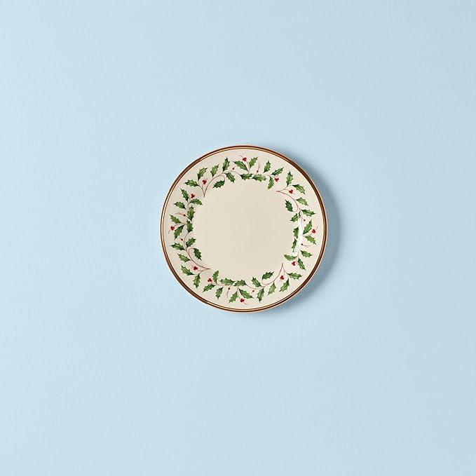 Lenox 146504010 Holiday Salad Plate, Christmas Dinnerware