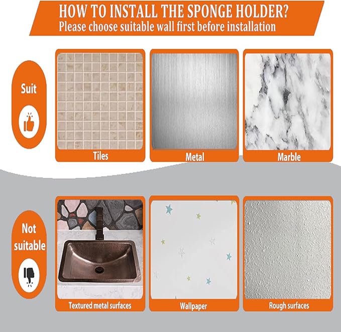 Sponge Holder Smiley Face,Sink Caddy,Sink Organizer with 2 Suction Cups/1 Adhesive Strips,Designed for Sponge,Soap,Dish Brush,Scrubber - Pink