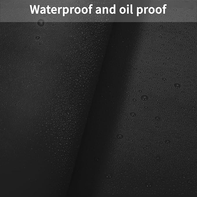 Dresser Cover - 16x96 Inch Waterproof Easy to Clean Can Conceal Flaws Protector The Table Top from Scratches Used for Coffee Table Dresser(Black+Black 16x96)