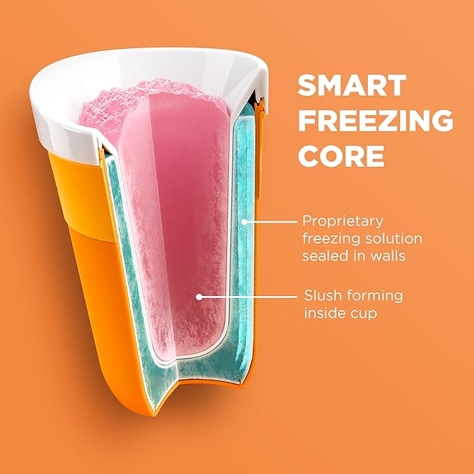 ZOKU Original Slush and Shake Maker, Slushy Cup for Quick Frozen Homemade Single-Serving Slushies, Fruit Smoothies, and Milkshakes in Minutes, BPA-free, Shark