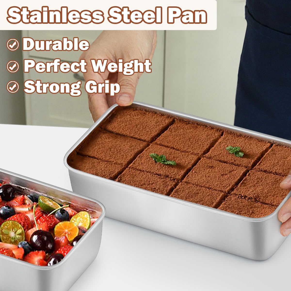LIANYU 20 Pack Loaf Pans for Baking Bread, 9x5 Inch Bread Baking Pans, Stainless Steel Loaf Tin for Meatloaf, Banana Sourdough, Dishwasher Safe