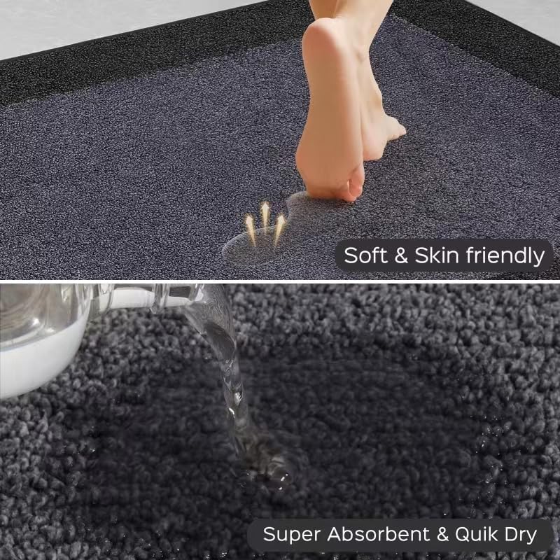 Machine Washable Kitchen Rug 24" x 96", Non Slip Kitchen Mat for Floor, Absorbent Entrance Runner Rug for Bedroom, Hallway, Bathroom, Door (Roll Packing)
