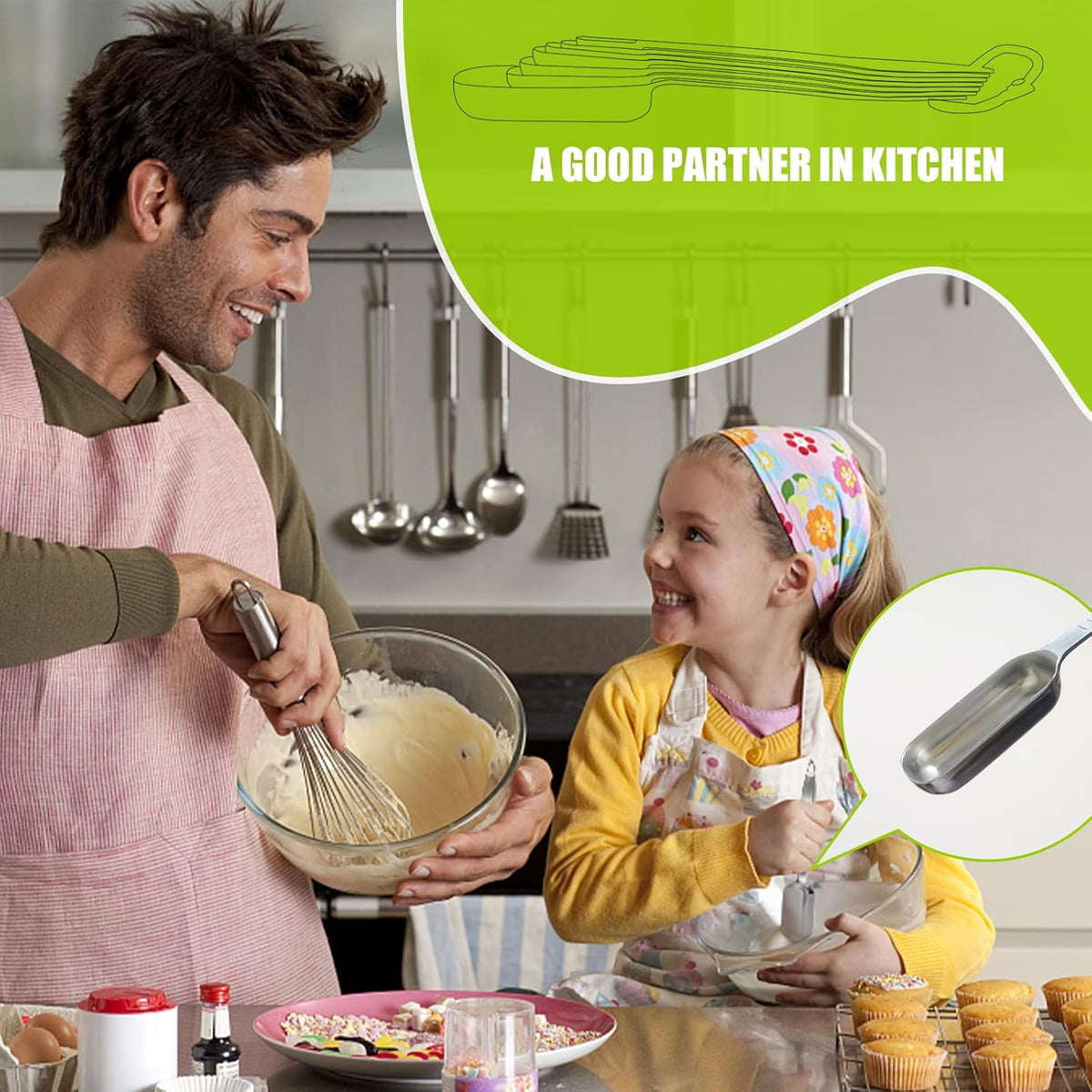 1PCS 1/4Teaspoon (1.25ml) Single Measuring Spoon, Individual Stainless Steel Long Handle Measure Tablespoon Only