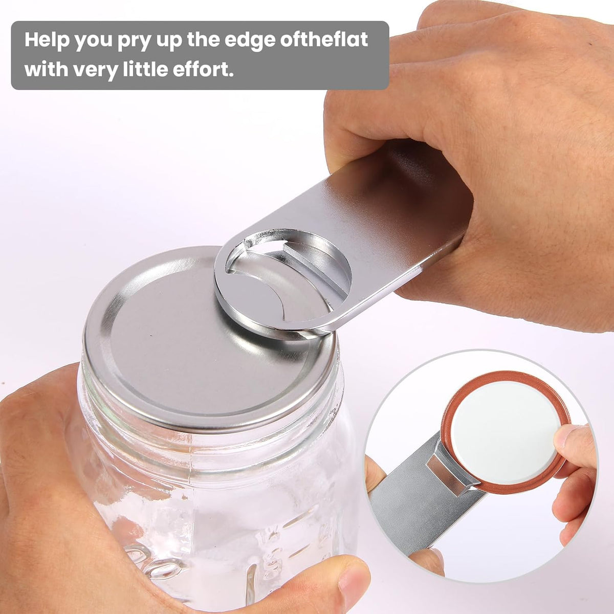 4 IN 1 Multi-Functional Jar Opener, Mason Jar Opener, Beer Bottle Opener, for Weak Hand & Seniors with Arthritis