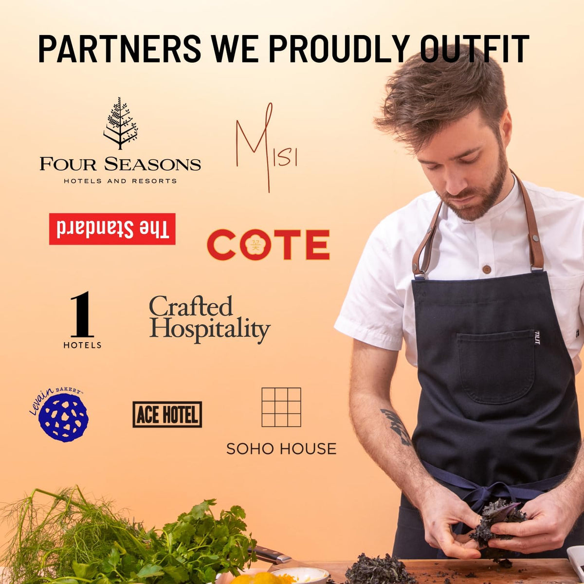 TILIT Supply Apron, One Size Fits All | Premium Chef Apron with Pockets, Unisex Apron for Men and Women | Quality Design