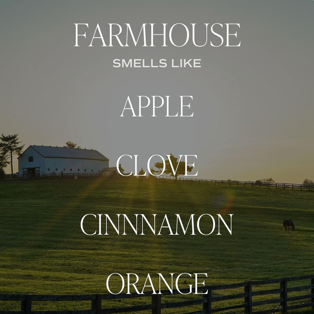 Sweet Water Decor Farmhouse Soy Candle - Apple, Orange, Pumpkin and Clove Scented Fall Candles for Home - 9oz Amber Jar + Black Lid, 40+ Hour Burn Time, Made in The USA