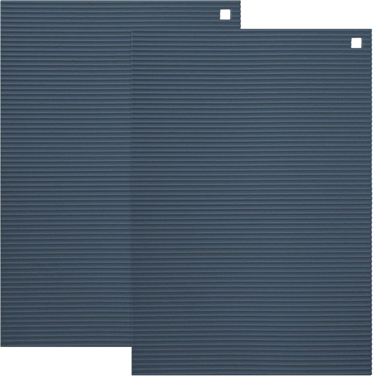 2 Pack 9.5"x14.2" Trivets for Hot Dishes, Hot Pads for Kitchen, Silicone Trivets for Hot Pots and Pans, Hot Plates to Protect Table, Heat Resistant Silicone Trivet Grey (Dark Grey, 9.5"x14.2")