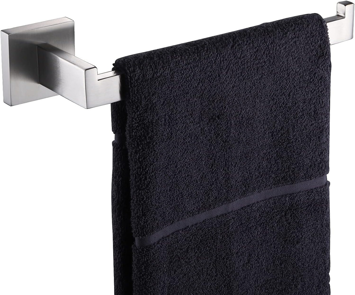 KOKOSIRI Hand Towel Holder Brushed Nickel Towel Bars Stainless Steel Bathroom Hardware Kitchen Paper Towel Holder Wall Mount, B3003BR