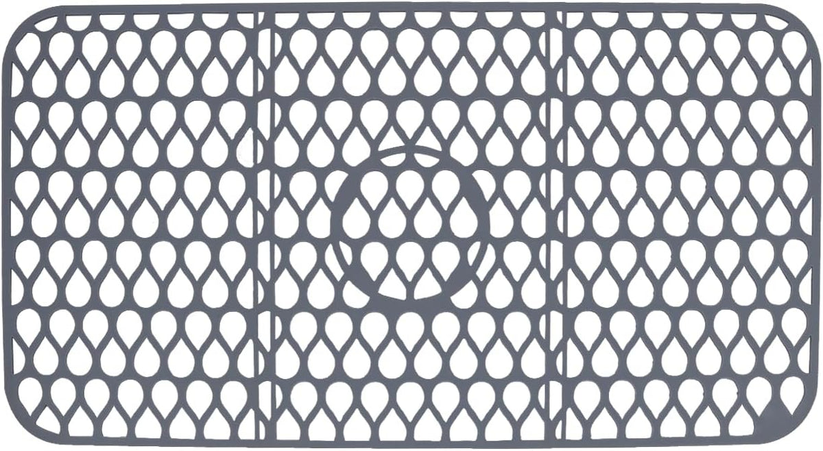 NICE DAY Sink Mat, Sink Protectors for Kitchen Sink By Better Housewares Wok Stand Strong Adsorption And Skid Resistance PVC Free Silicone Sink Mat (Extra Large: 26"x14")