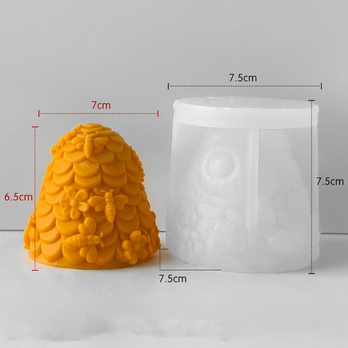 Honeybee Honeycomb & Animal Candle & Resin Casting Molds - 3D Silicone Molds for Candle Making & Jewelry Resin Craft Supplies