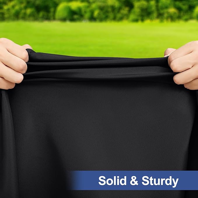 homing Rectangle Table Cloth Cover, Waterproof Polyester Elastic Fitted Tablecloth, Fits for 4 Foot Folding Tables, Washable Table Protector for Picnic, Camping, Outdoor (Black, 24" x 48")