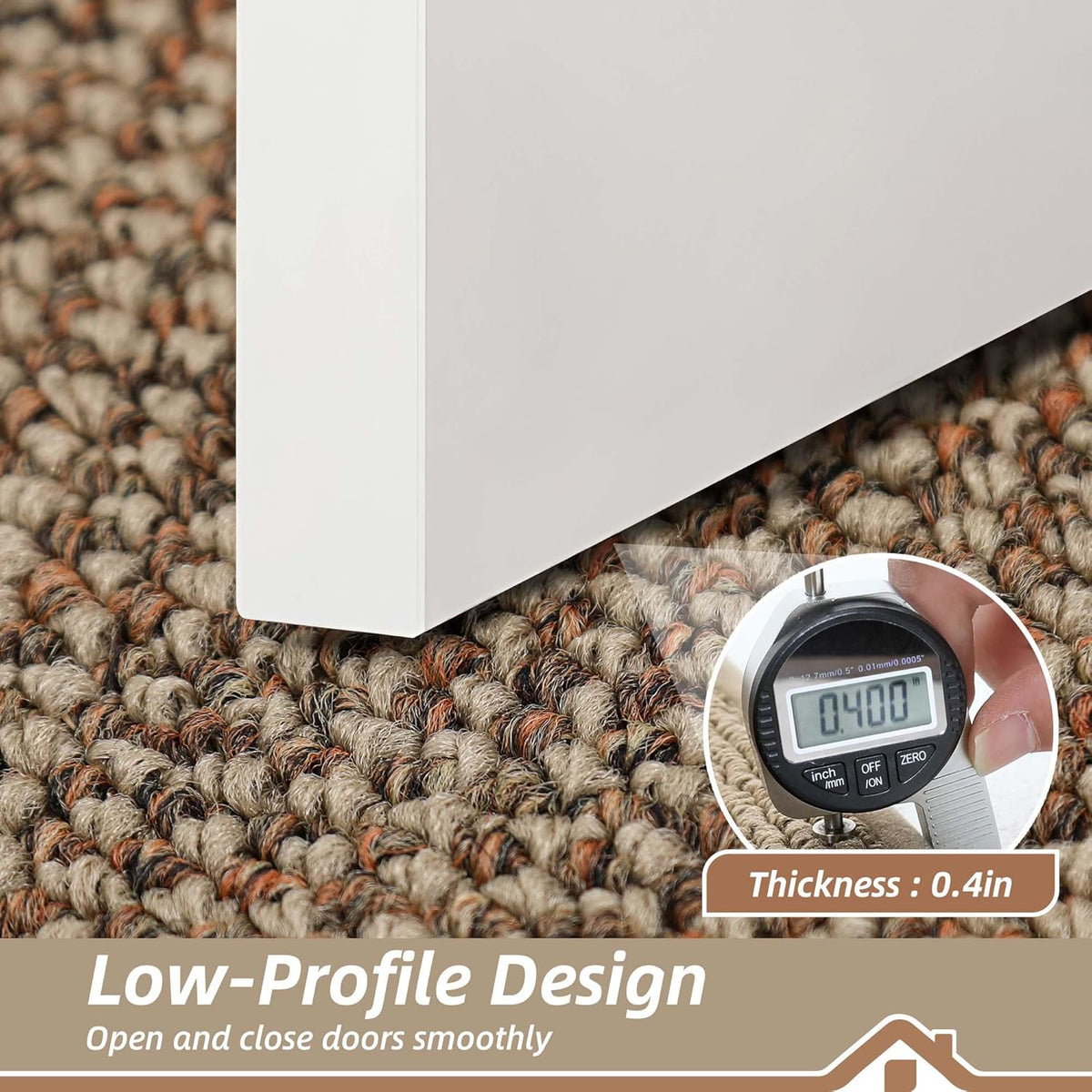 BEQHAUSE Indoor Door Mat 20" x 32", Dirt Trapper Door Mats Non-Slip Entryway Rugs Washable, Resist Dirt Absorbent Welcome Mat, Low Profile Floor Mats for Front Back Door and Entryway, Taupe