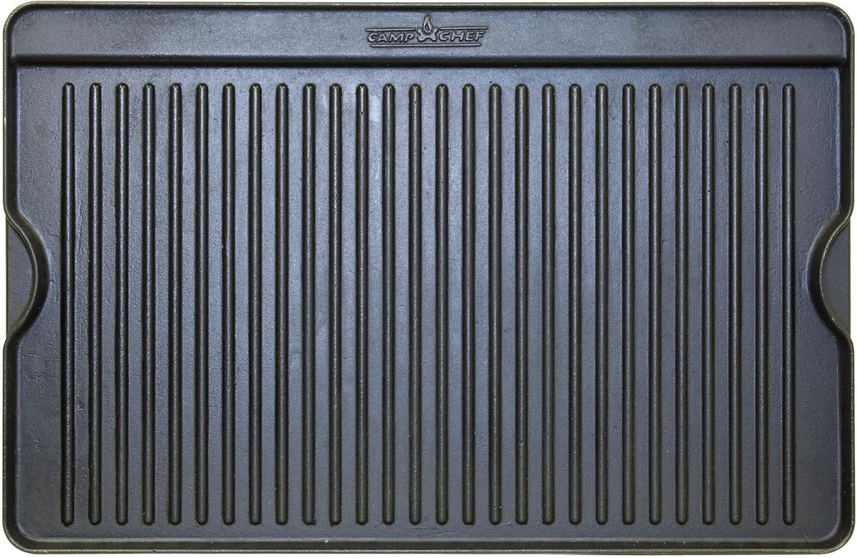 Camp Chef Reversible Griddle - Cast Iron Griddle for Outdoor Cooking & Camping Gear - 16" x 24"
