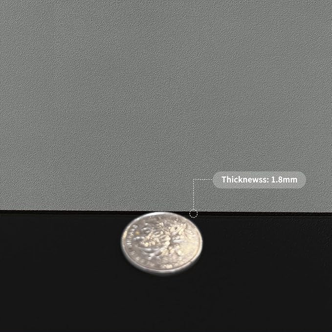 Dresser Top Cover - Can Be Used On Both Sides Waterproof and Easy to Clean Good Flatness Used for Dresser Table(Black+Gray 10x48)