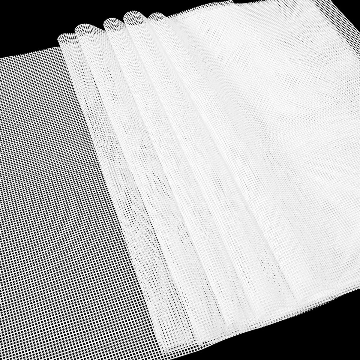 SUCISENI 6 Pack Silicone Dehydrator Sheets (14 x 21 Inch) Premium Non-Stick Silicone Mesh Mat for Fruit Food Dehydrator Reusable Dehydrated Tray Liners for Fruits Meat Vegetables Herbs