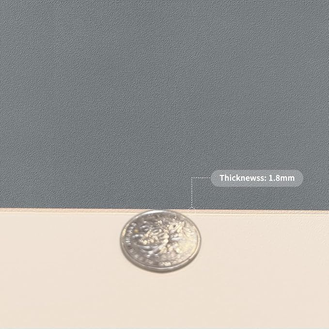 Table Protector for Dining Room - Can Be Used On Both Sides Waterproof and Easy to Clean Good Flatness Used for Dining Table(Off White+Light Gray 54x54)