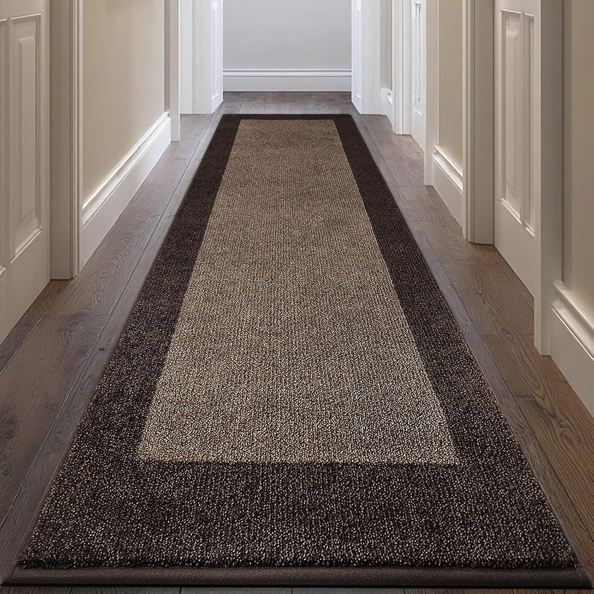 Machine Washable Runner Rug 32" x 96", Non Slip Kitchen Mat for Floor, Absorbent Entryway Rug for Kitchen, Bedroom, Living Room, Hallway, Door (Roll Packing)