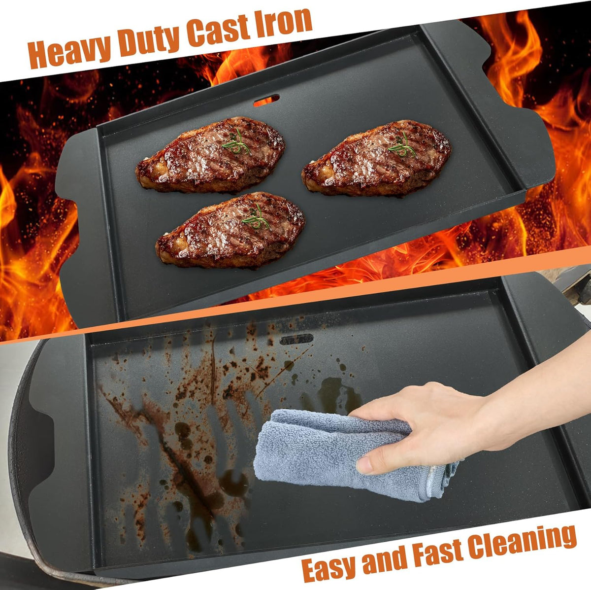 9010001 Griddle KEESHA Upgrade Nonstick Griddle for Weber 9010001 9013001 Traveler Portable Gas Grill