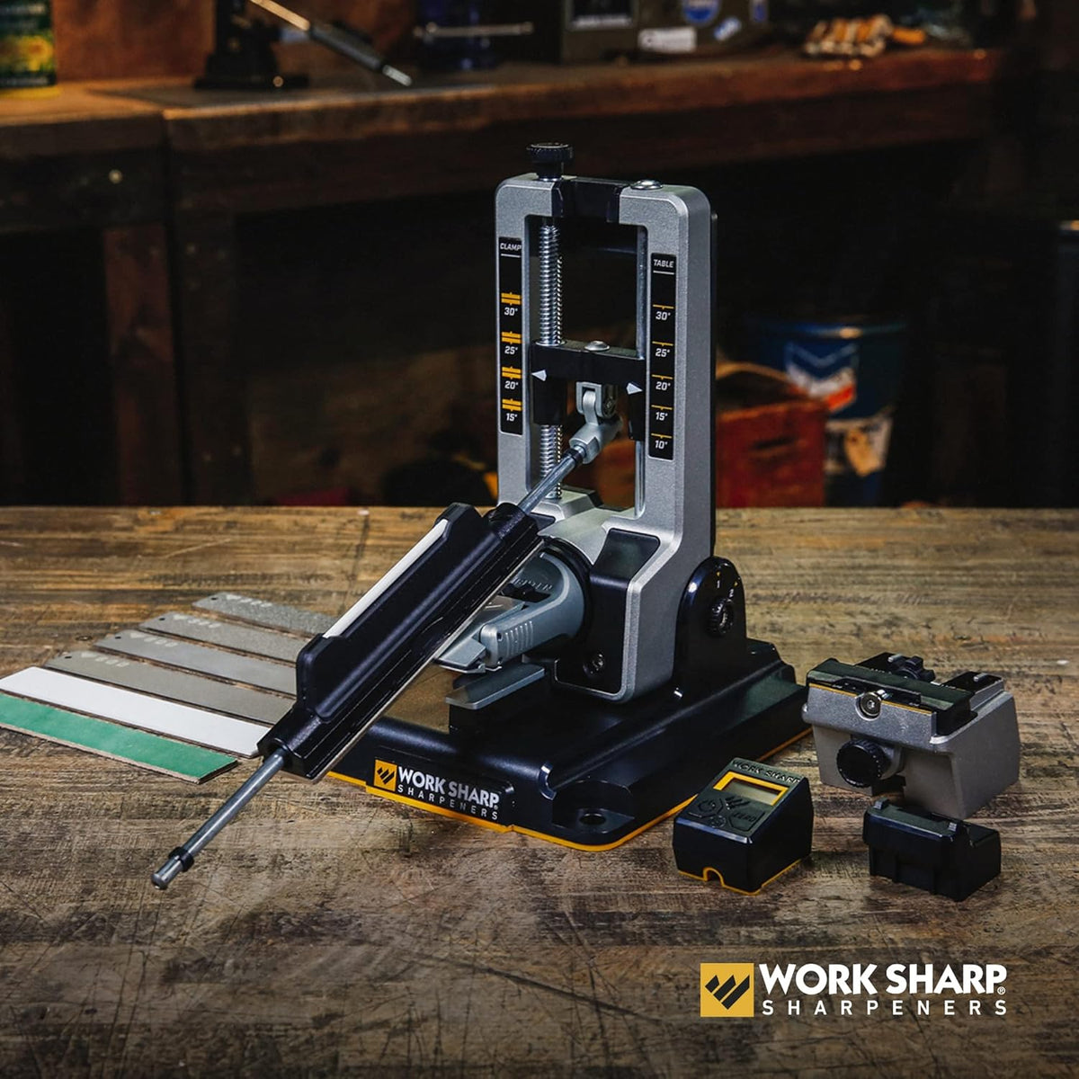Work Sharp Professional Precision Adjust Knife Sharpener - Adjustable Knife Sharpening Kit for Pocket, Hunting, Kitchen, Serrated Knives