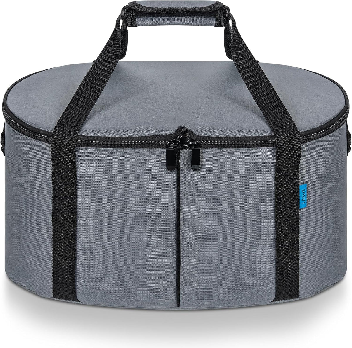 Portable Slow Cooker Travel Bag, Isulated Carrier Case Tote for 4-8 Quart Crock Carrier Compatible with Else Brands, Internal Mesh Net Holds Pot in Place, For Travel, Outdoor, Picnic, Grey