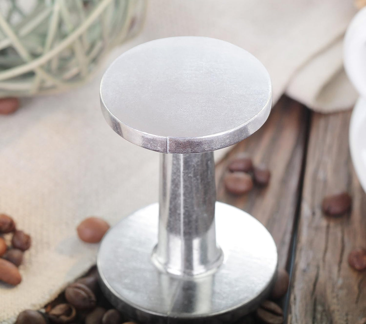 New Star Foodservice Commercial Grade Stainless Steel 18/8 Frothing Pitcher (Espresso Tamper)