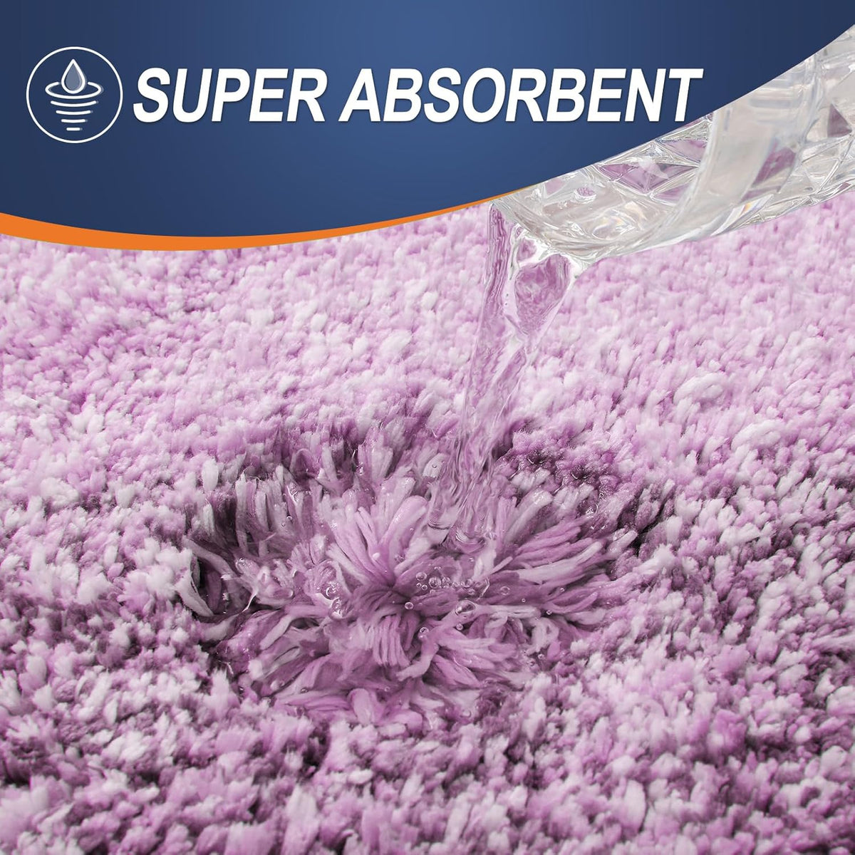 OLANLY Bathroom Rugs Mat 24x16, Extra Soft Absorbent Microfiber Bath Rugs, Rubber Backing, Quick Dry, Washable Bath Mats for Bathroom Floor, Tub and Shower, Home Decor Accessories, Pinkish-Purple