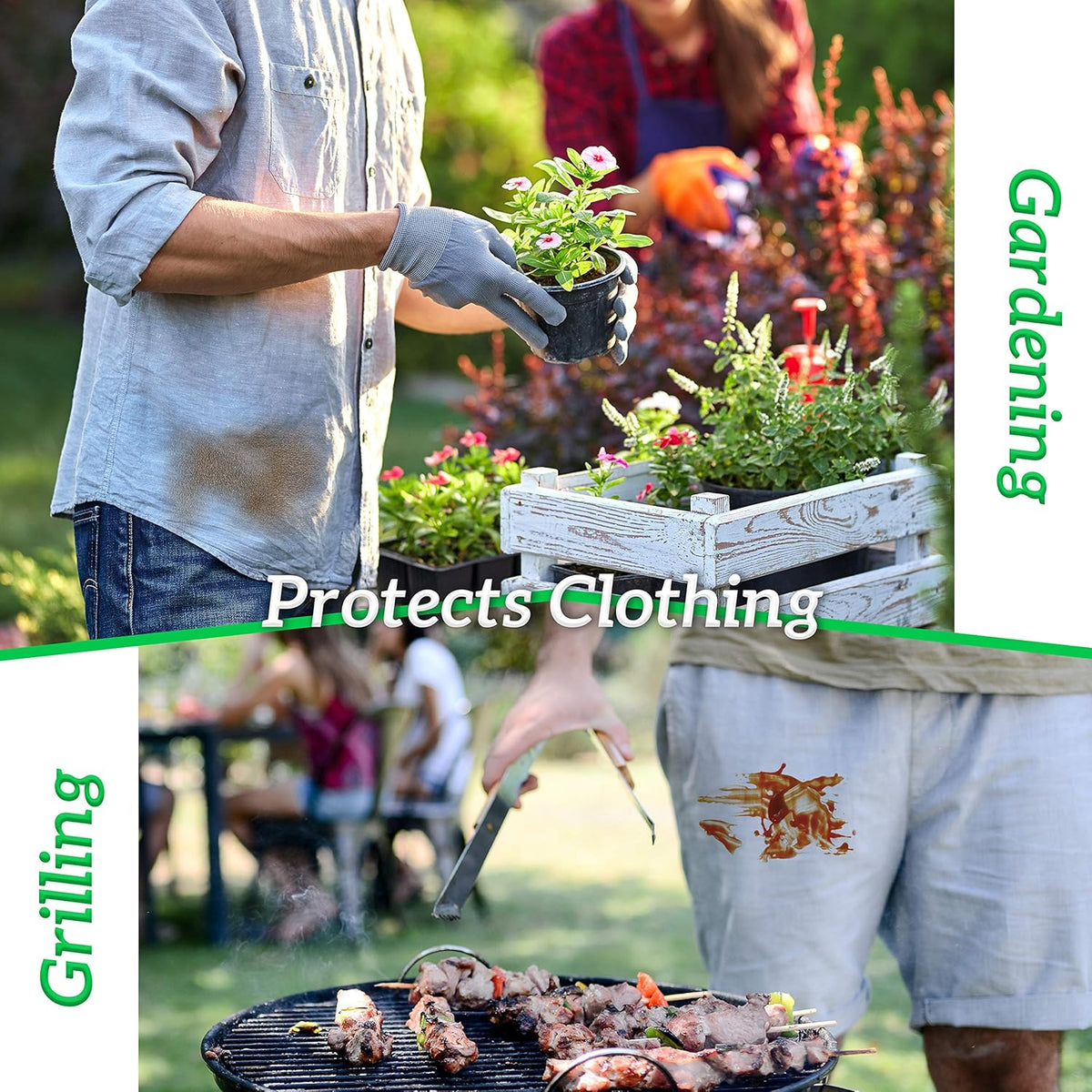 GREEN LIFESTYLE 3 Pack Server Aprons with 3 Pockets - Waist Apron, Waitress Apron for Women and Man, Water Resistant with Long Waist Strap Reinforced Seams, Half Apron (Black)