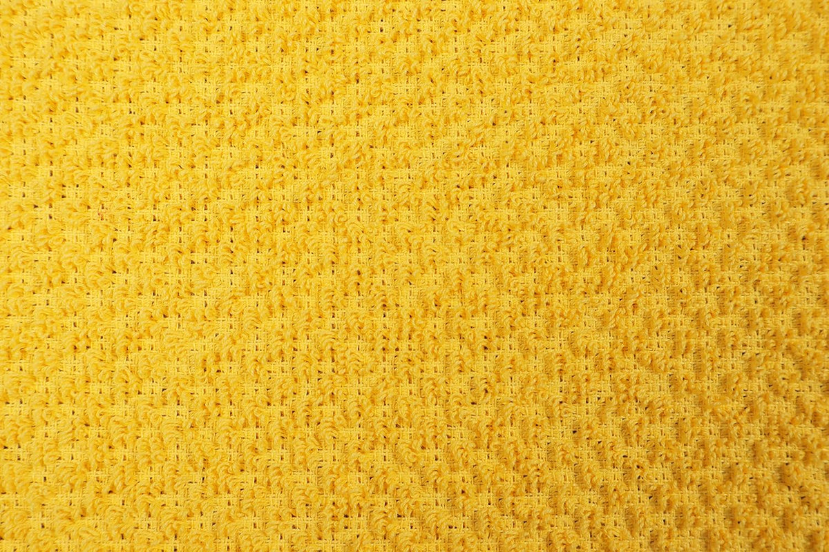 AMOUR INFINI Kitchen Towels Pack of 4 - Absorbent, Quick Drying Premium Cotton Tea Towel - Kitchen Linens 16x28 Inch Dish Towels with Hanging Loop (Yellow)