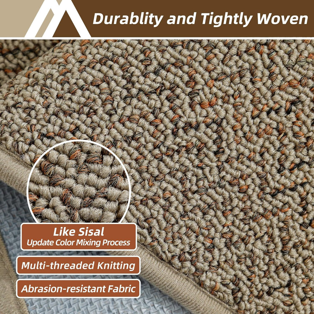 COSY HOMEER-Door-Mat 36"x60" Non Slip Absorbent Entryway Rugs Dirt Trapper Doormats Washable Entrance Mats Low Pile Welcome Floor Mat for Front Back Door and Entry Mats,Taupe