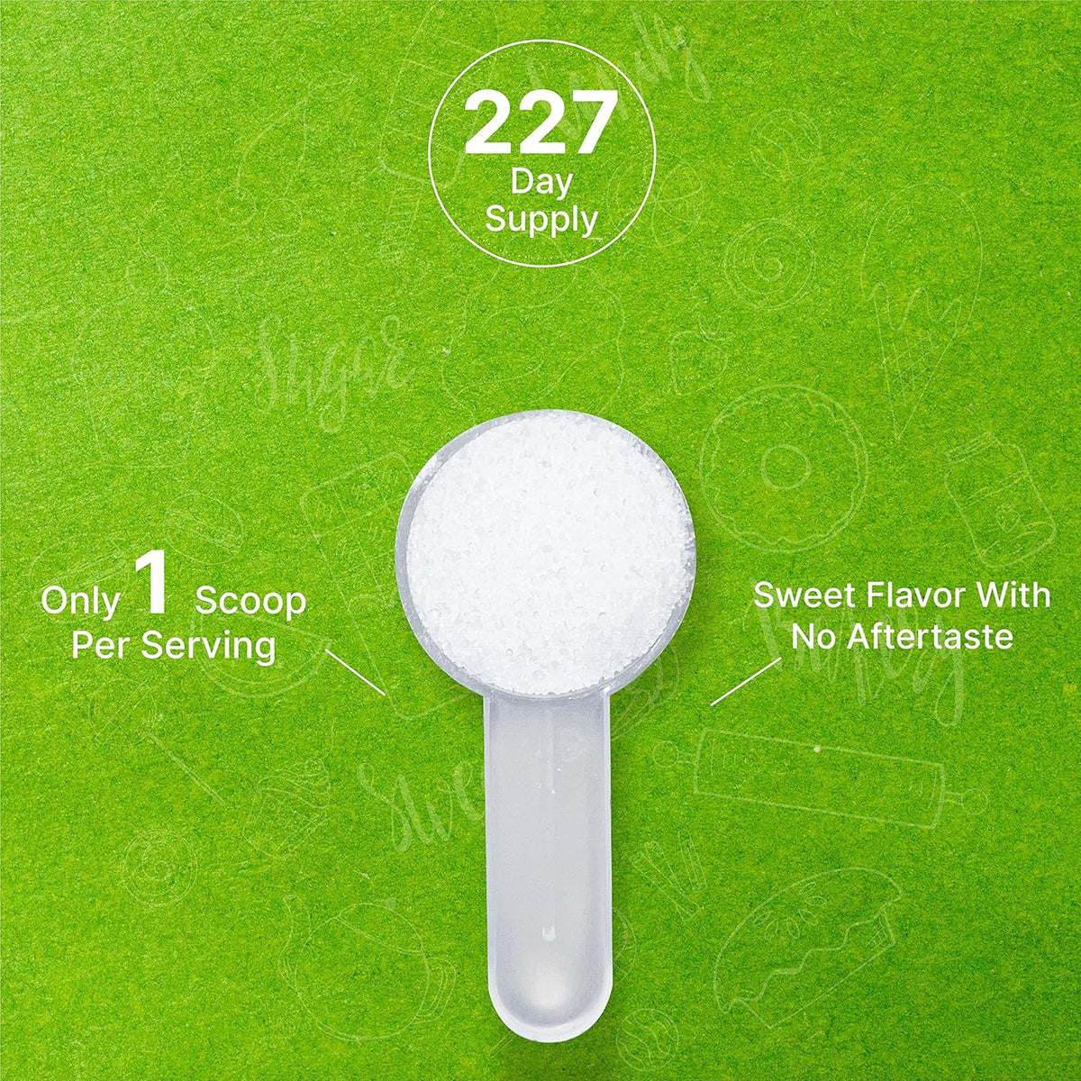 Allulose Sweetener 2 Pounds – Natural Sugar Subsitutes, No Aftertaste - Keto Friendly, Vegan, Zero Net Carb, Zero Calorie, Great for Cooking & Baking